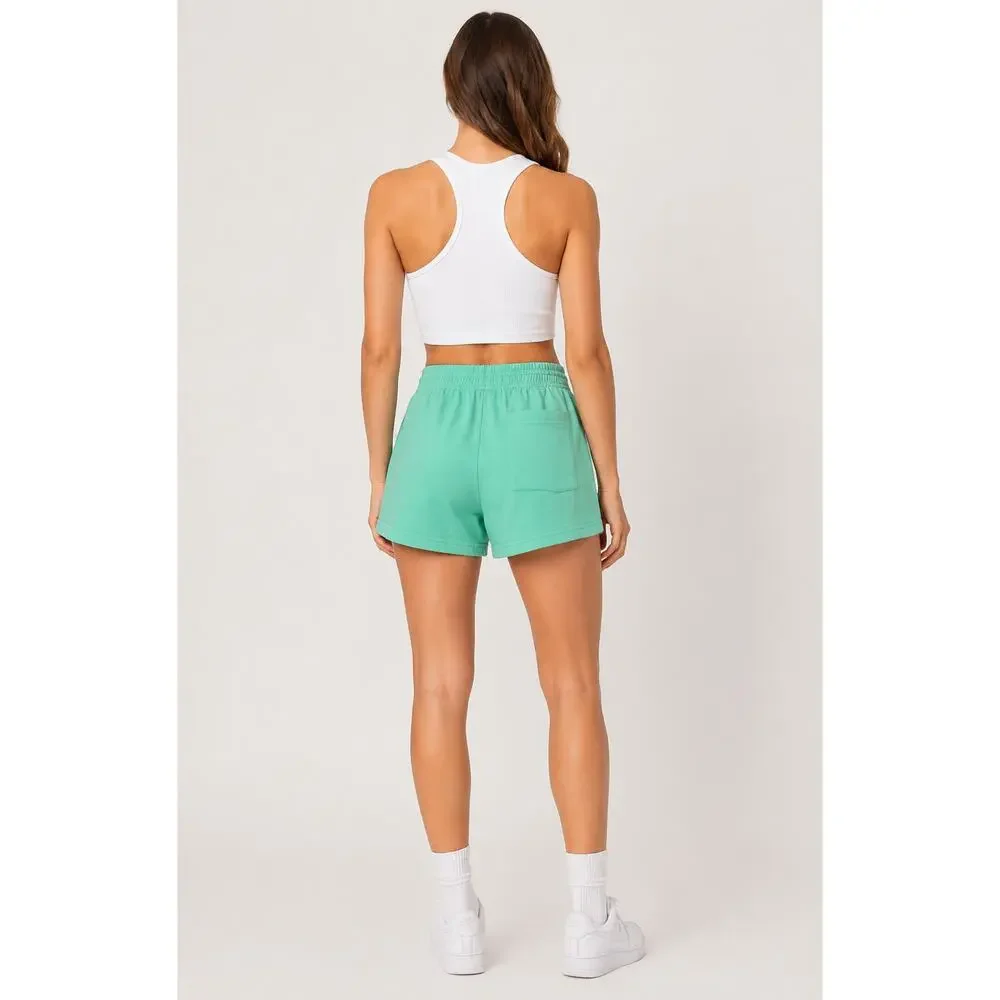 WaterBoy Women’s Classic Gym Short Pastel Green Size Small New High Waist